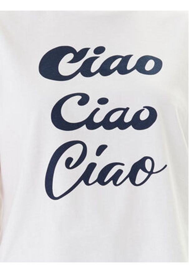 Vero Moda T-Shirt Sonna 10327143 Biały Regular Fit. Kolor: biały. Materiał: bawełna