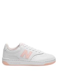 New Balance Sneakersy BBW80WPK Biały. Kolor: biały. Materiał: skóra