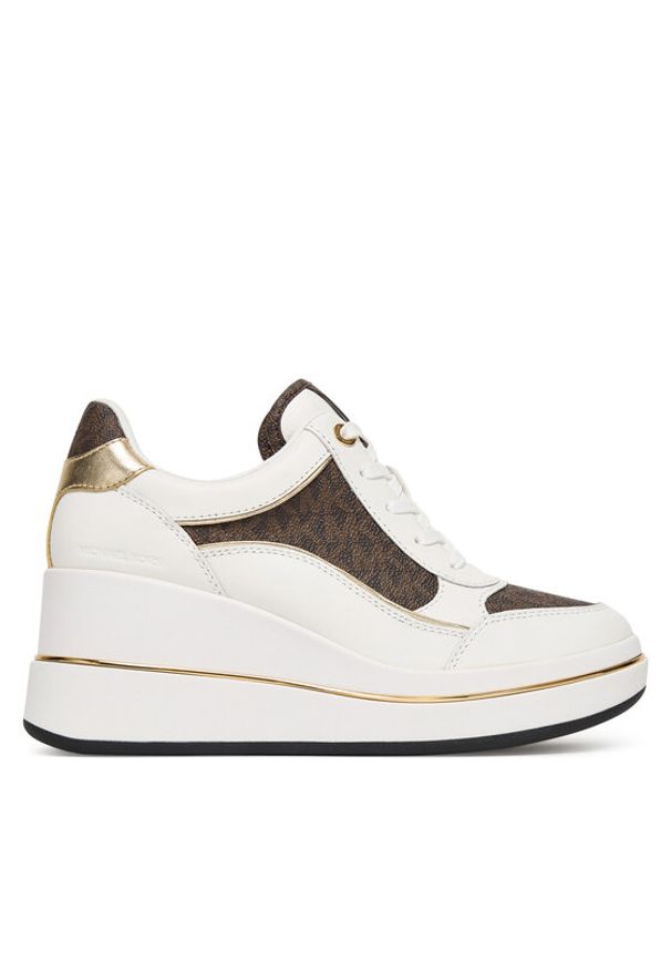 MICHAEL Michael Kors Sneakersy Emmy 43F5EMFS4L Biały. Kolor: biały. Materiał: skóra