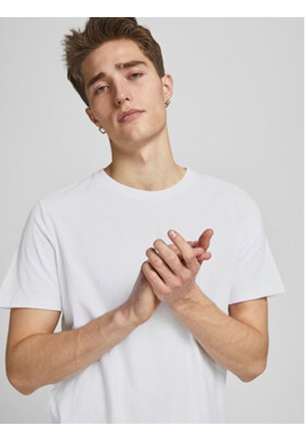Jack & Jones - Jack&Jones T-Shirt Noa 12113648 Biały Long Line Fit. Kolor: biały. Materiał: bawełna