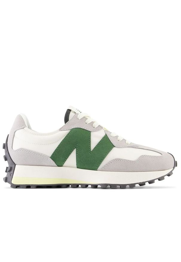 Buty New Balance WS327PU - szare. Zapięcie: sznurówki. Kolor: szary. Materiał: guma, materiał, skóra. Szerokość cholewki: normalna