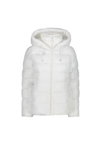 Kurtka puchowa z kapturem z efektem 3D dla kobiet CMP. Typ kołnierza: kaptur. Kolor: biały. Materiał: puch. Sport: turystyka piesza #1