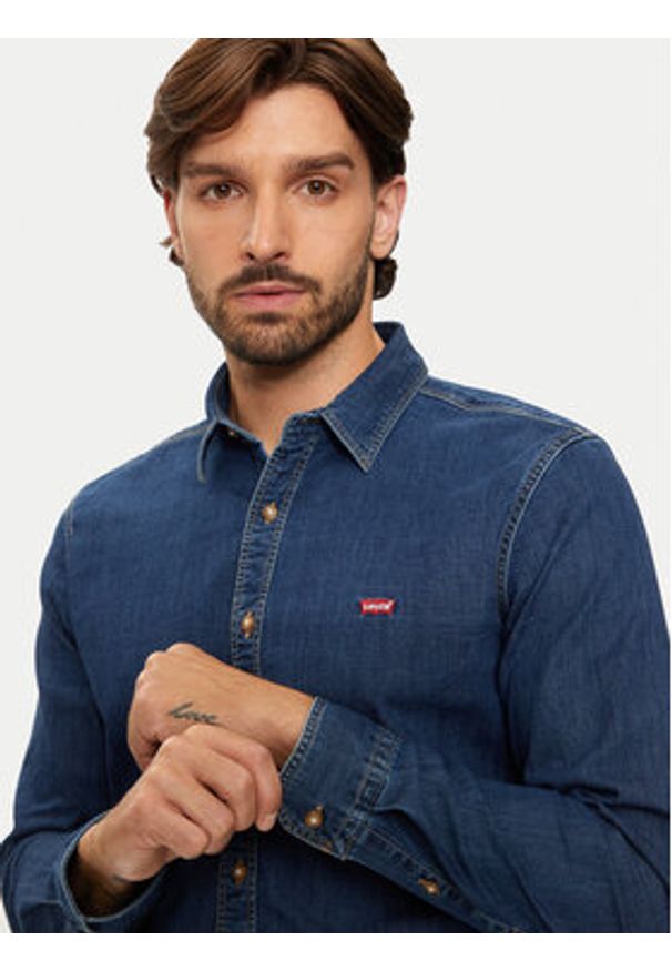 Levi's® Koszula jeansowa Battery Housemark 86625-0052 Niebieski Slim Fit. Kolor: niebieski. Materiał: bawełna