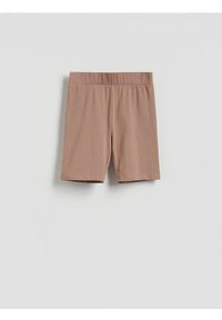 Reserved - Bawełniane kolarki - bordowy. Kolor: czerwony. Materiał: bawełna