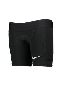 Spodenki bramkarskie dziecięce Nike Dri-Fit Gardien I GK Jr. Kolor: biały, czarny, wielokolorowy. Materiał: dresówka. Technologia: Dri-Fit (Nike). Sport: piłka nożna
