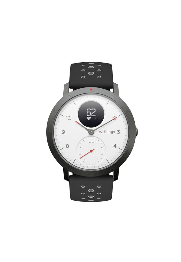 WITHINGS - Smartwatch Withings Activite Steel HR Sport biały. Rodzaj zegarka: smartwatch. Kolor: biały. Styl: sportowy