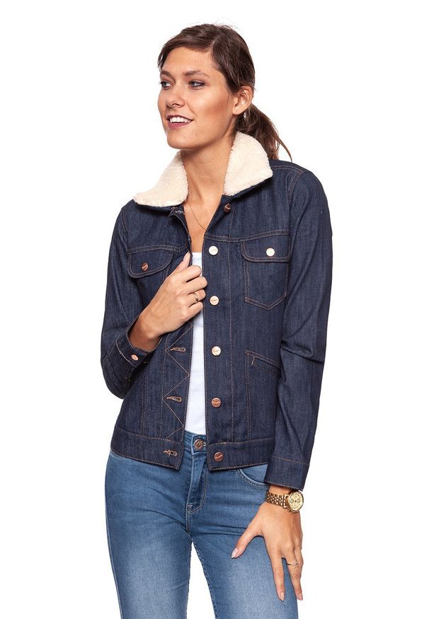 Wrangler - WRANGLER HERITAGE JACKET DAMSKA KURTKA PRZEJŚCIOWA RETRO DRY W405CY041. Styl: retro