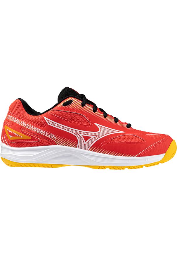 Buty do piłki ręcznej dziecięce Mizuno Stealth Star 2 Jr. Kolor: czerwony, biały, wielokolorowy
