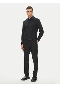 Calvin Klein Koszula LV04LB148G Czarny Slim Fit. Kolor: czarny. Materiał: bawełna #3