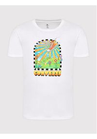 Converse T-Shirt New Heights Graphic 10023461-A01 Biały Standard Fit. Kolor: biały. Materiał: bawełna
