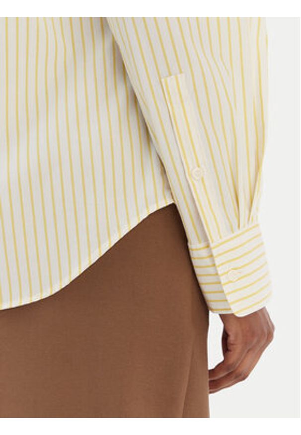 TOMMY HILFIGER - Tommy Hilfiger Koszula Ess WW0WW47169 Żółty Regular Fit. Kolor: żółty. Materiał: bawełna