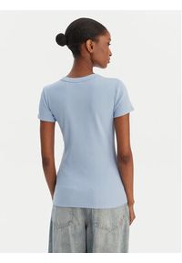 Hugo - HUGO T-Shirt Easy 50523924 Błękitny Slim Fit. Kolor: niebieski. Materiał: bawełna #4