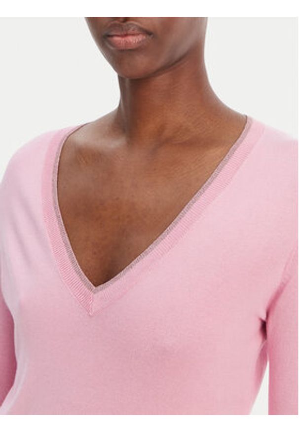 Liu Jo Sweter WA6282 MS49I Różowy Regular Fit. Kolor: różowy. Materiał: wiskoza