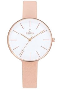 OBAKU - Zegarek damski Obaku Denmark V211LXVIRX różowy. Kolor: różowy #1