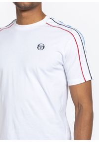 SERGIO TACCHINI - Koszulka męska Sergio Tacchini Amarillis (39105-100). Kolor: biały. Materiał: dresówka. Sport: tenis