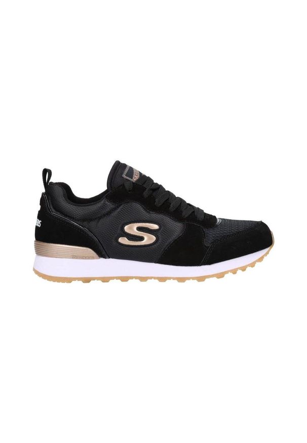 skechers - Buty damskie SKECHERS Og 85 Goldn Gurl. Okazja: na co dzień. Kolor: czarny. Materiał: skóra, zamsz. Model: Skechers Sport. Sport: turystyka piesza