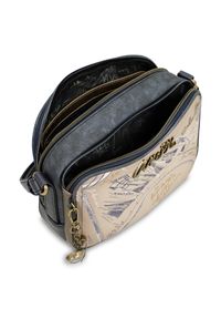 Beżowa Torebka Anekke Stylowa Damska Listonoszka. Kolor: beżowy. Wzór: aplikacja. Materiał: zdobione. Styl: elegancki. Rodzaj torebki: na ramię #8