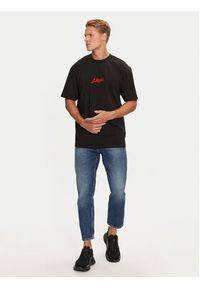 Hugo T-Shirt Dlogotee 50527926 Czarny Relaxed Fit. Kolor: czarny. Materiał: bawełna