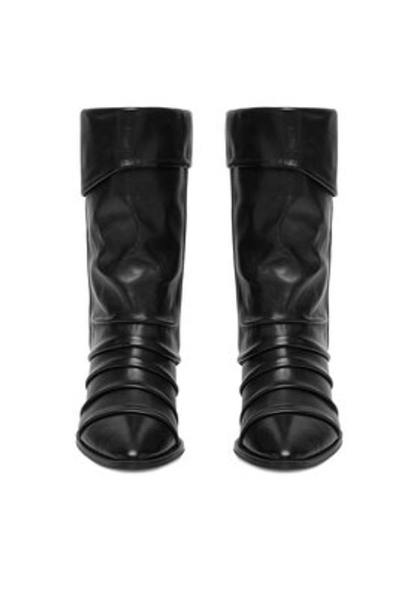 Badura Kozaki EO-APRIL-25FW218-1 Czarny. Kolor: czarny. Materiał: skóra