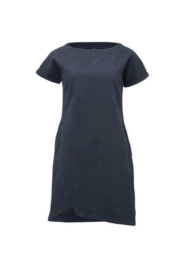 ZSPORT - Elegancka letnia sukienka bawełniana dla kobiet - Model Dikla 2XL. Kolor: niebieski. Materiał: bawełna. Sezon: lato. Typ sukienki: sportowe, asymetryczne. Styl: elegancki