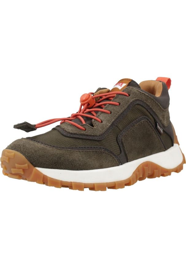 Camper - Buty CAMPER DRIFT TRAIL KIDS Zielony. Kolor: zielony. Materiał: tkanina, skóra. Sport: turystyka piesza