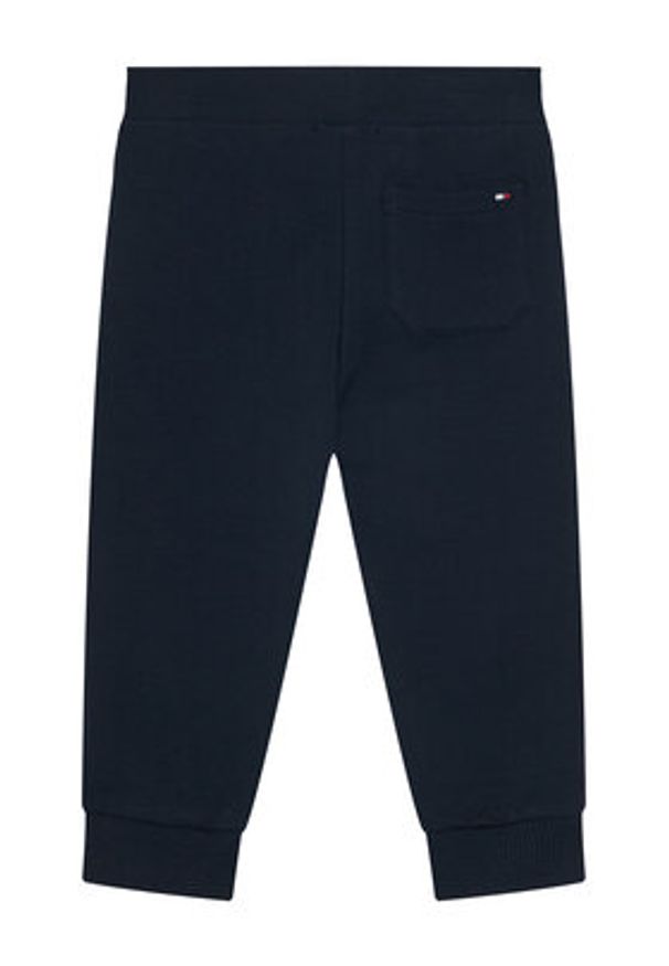 TOMMY HILFIGER - Tommy Hilfiger Dres Monotype KN0KN02162 Niebieski Wide Leg. Kolor: niebieski. Materiał: bawełna