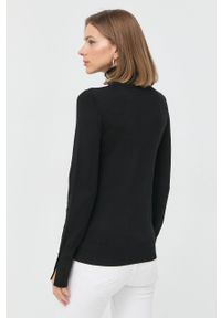 Guess sweter damski kolor czarny lekki z golfem. Typ kołnierza: golf. Kolor: czarny. Materiał: dzianina. Wzór: gładki #4