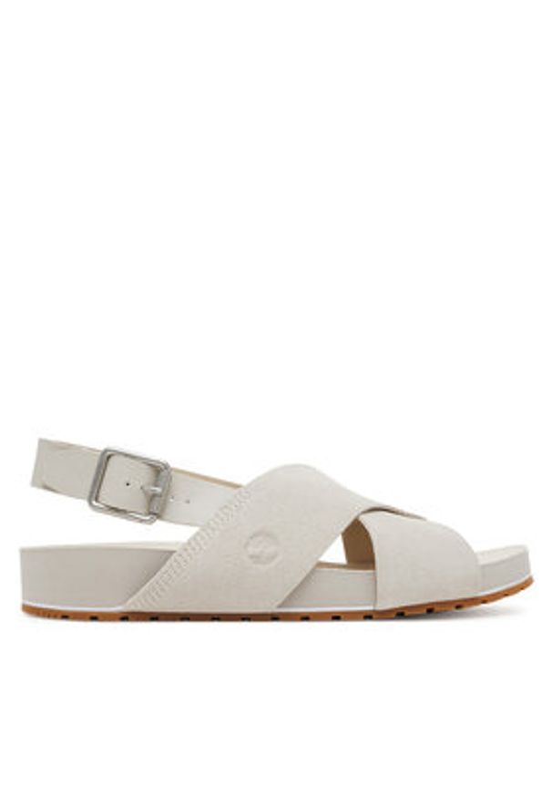 Timberland Sandały TB0A41PQF481 Écru. Kolor: kremowy. Materiał: skóra, zamsz