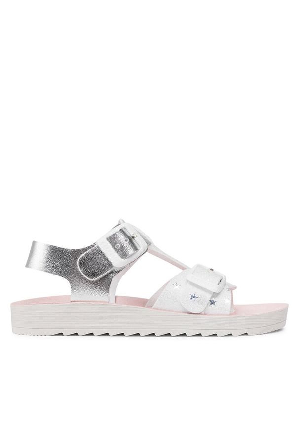 Sandały Garvalin. Kolor: srebrny