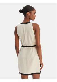 Seafolly Sukienka letnia Beach Bound 55589-DR Beżowy Slim Fit. Kolor: beżowy. Materiał: len. Sezon: lato #3