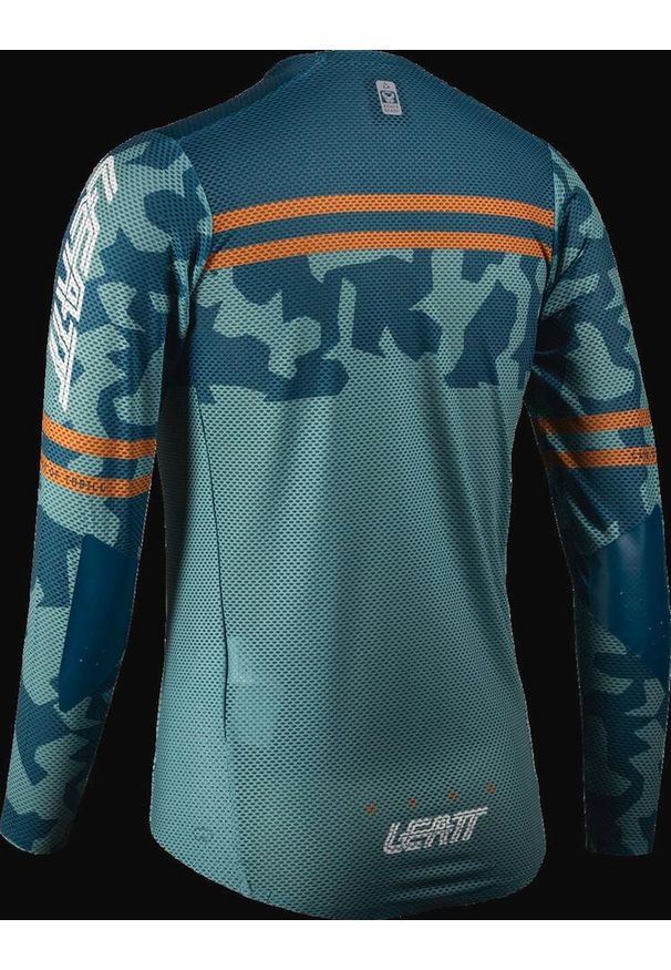 LEATT - Bluza rowerowa damska Leatt Jersey MTB Gravity 4.0. Kolor: niebieski. Materiał: jersey. Długość rękawa: długi rękaw