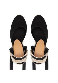Castañer Espadryle Carina/8ED/001 020961-100 Czarny. Kolor: czarny. Materiał: materiał