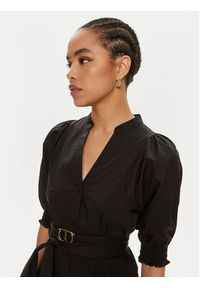 TwinSet - TWINSET Sukienka koszulowa 241TT2201 Czarny Regular Fit. Kolor: czarny. Materiał: bawełna. Typ sukienki: koszulowe #5