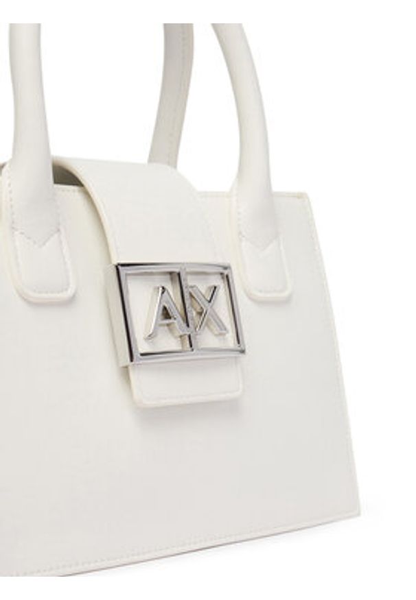 Armani Exchange Torebka XW000306 AF12039 U0011 Écru. Kolor: kremowy. Materiał: skórzane