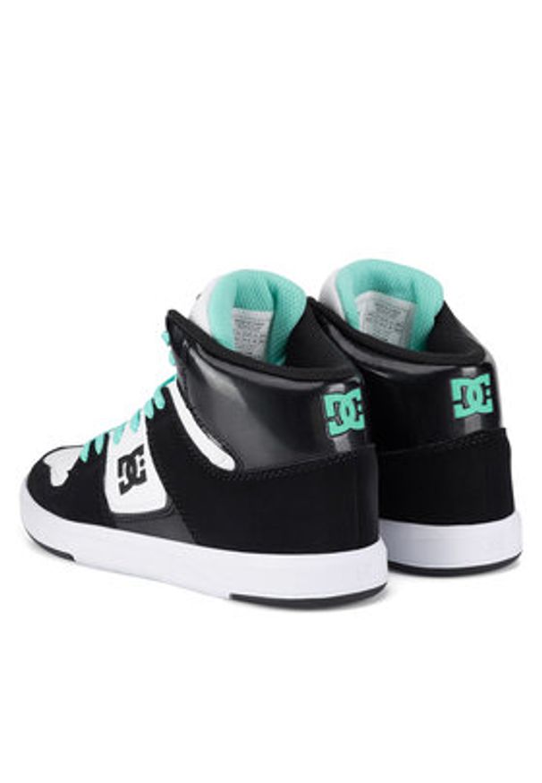 DC Sneakersy CURE HI TOP ADJS700096-BWQ Czarny. Kolor: czarny. Materiał: skóra