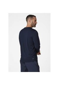 Koszulka sportowa męska Helly Hansen Tech Crew. Kolor: niebieski. Materiał: poliester. Długość rękawa: długi rękaw. Długość: długie. Styl: sportowy