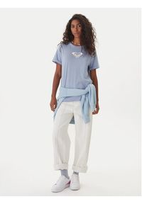 Roxy T-Shirt Oceanregular ERJZT06078 Niebieski Regular Fit. Kolor: niebieski. Materiał: bawełna