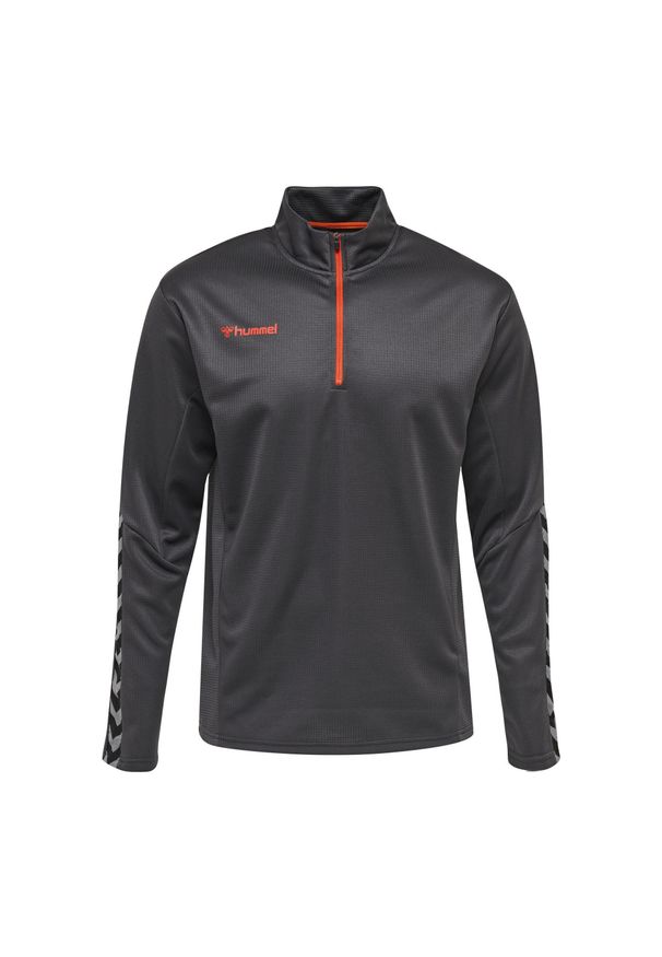 Bluza do piłki ręcznej dla dzieci Hummel demi-zip hml AUTHENTIC. Kolor: szary. Materiał: materiał. Sport: fitness, piłka ręczna