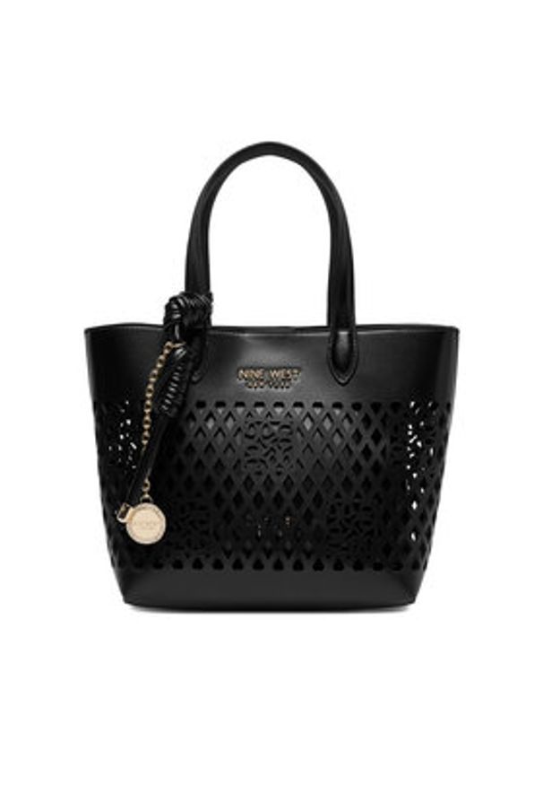 Nine West Torebka CEO-Essex Light-LDA8698A Czarny. Kolor: czarny. Materiał: skórzane