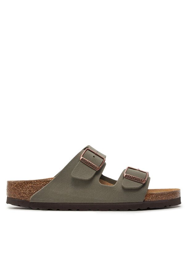 Birkenstock Klapki Arizona Bs 0151213 Szary. Kolor: szary. Materiał: skóra