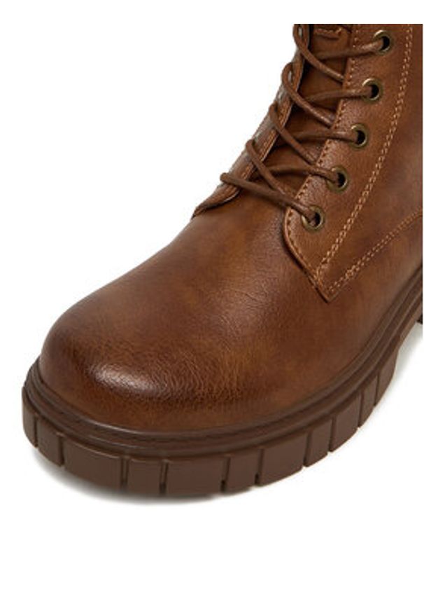 Beverly Hills Polo Club Trzewiki CEO-WS6637-01 Brązowy. Kolor: brązowy. Materiał: materiał, skóra