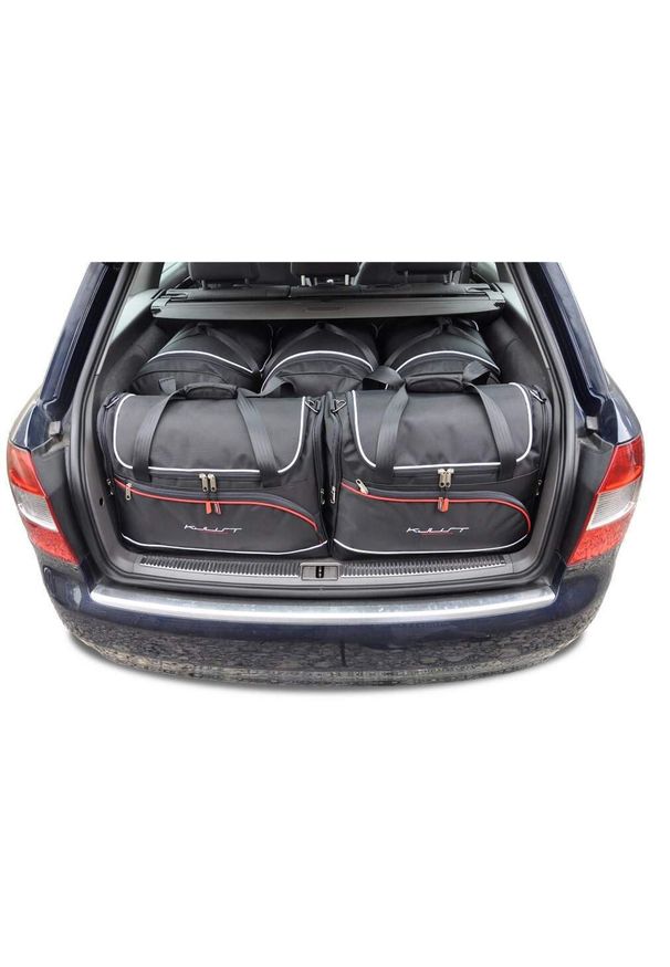 KJUST - Torby Do Bagażnika Audi A4 Avant 2001-2004 5Szt Kjust. Kolor: czarny. Styl: sportowy