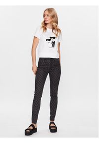 Karl Lagerfeld - KARL LAGERFELD Jeansy Monogram 216W1102 Szary Skinny Fit. Kolor: szary