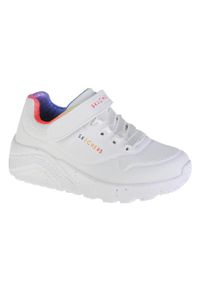 skechers - Buty do chodzenia, Skechers Uno Lite Rainbow Specks 310457L-WMLT. Kolor: biały. Materiał: materiał, syntetyk, tkanina. Sport: turystyka piesza