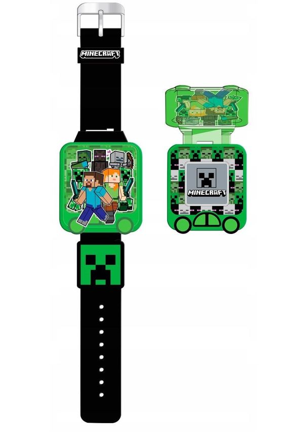 NoName - Zegarek Edukacyjny Dla Dziecka Dzieci Minecraft Stoper Budzik Gry / Min4148