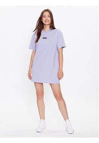 Vans Sukienka codzienna Wm Center Vee Tee Dress VN0A4RU2 Fioletowy Boyfriend Fit. Okazja: na co dzień. Kolor: fioletowy. Materiał: bawełna. Typ sukienki: proste. Styl: casual #5