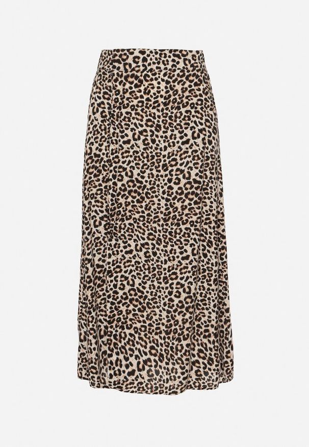 Born2be - Brązowa Wiskozowa Spódnica o Rozkloszowanym Kroju z Kieszeniami Kosaretia. Okazja: na spotkanie biznesowe, do pracy, na co dzień. Kolor: brązowy. Materiał: wiskoza. Styl: klasyczny, biznesowy, elegancki, casual, sportowy