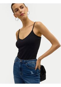 Vero Moda Top My Soft 10152911 Czarny Regular Fit. Kolor: czarny. Materiał: bawełna #2
