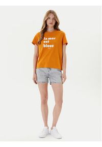 Mustang T-Shirt Floris 1016157 Pomarańczowy Relaxed Fit. Kolor: pomarańczowy. Materiał: bawełna #3