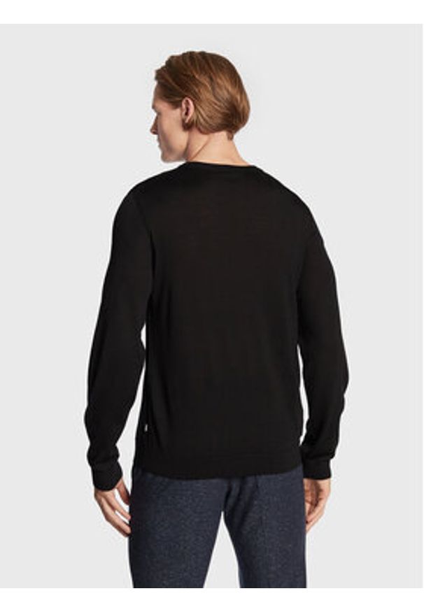 BOSS - Boss Sweter Melba-P 50468261 Czarny Slim Fit. Kolor: czarny. Materiał: wełna